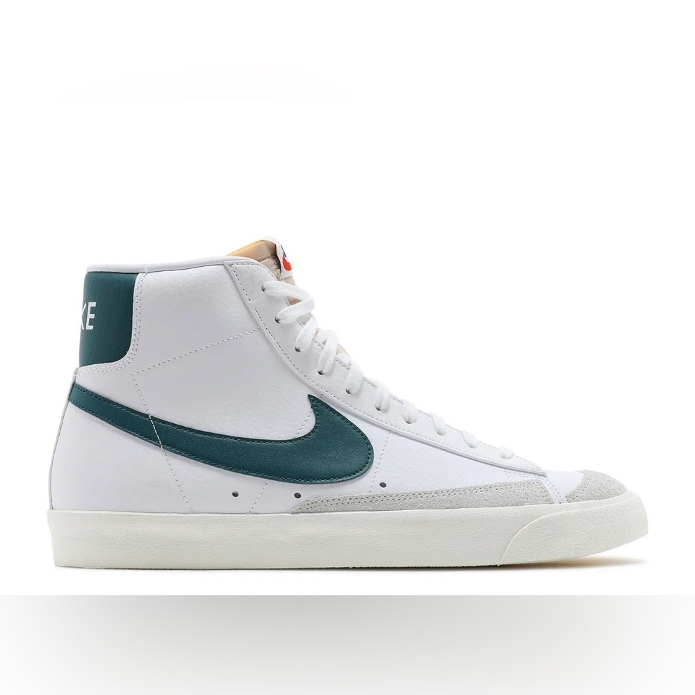 Nike Blazer Mid ‘77 Vintage Sneakers in White Dark Teal Green Colorway